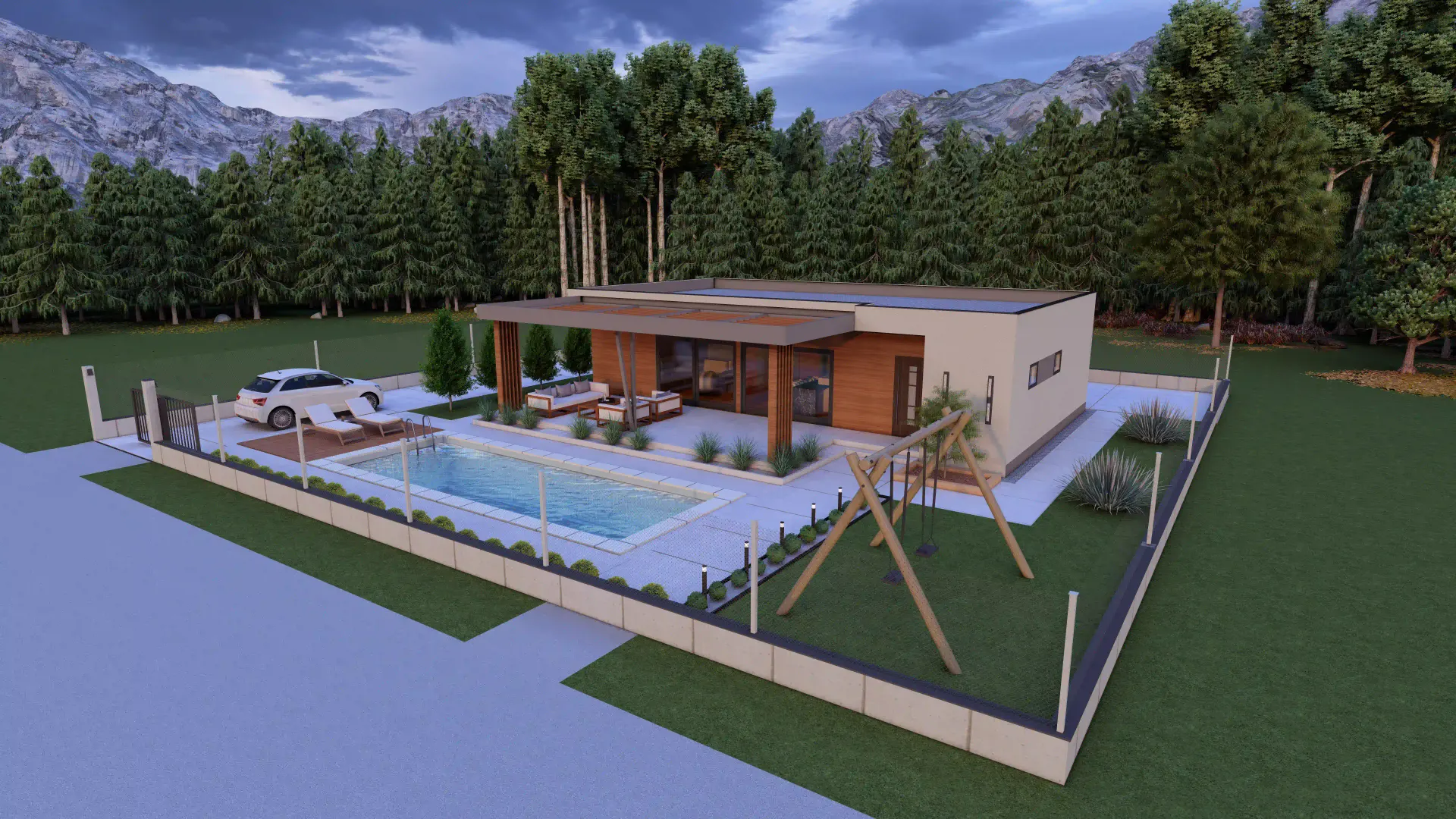 3D render — Villa Bellavista