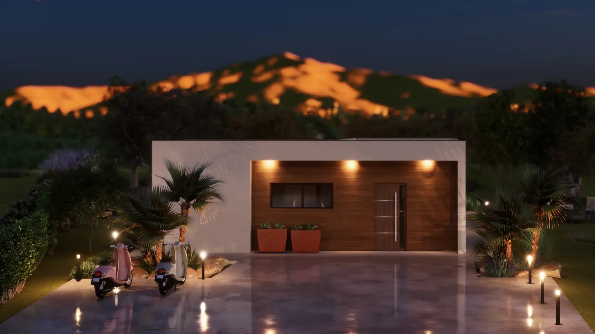 Montažna kuća Ines — 3D render 1