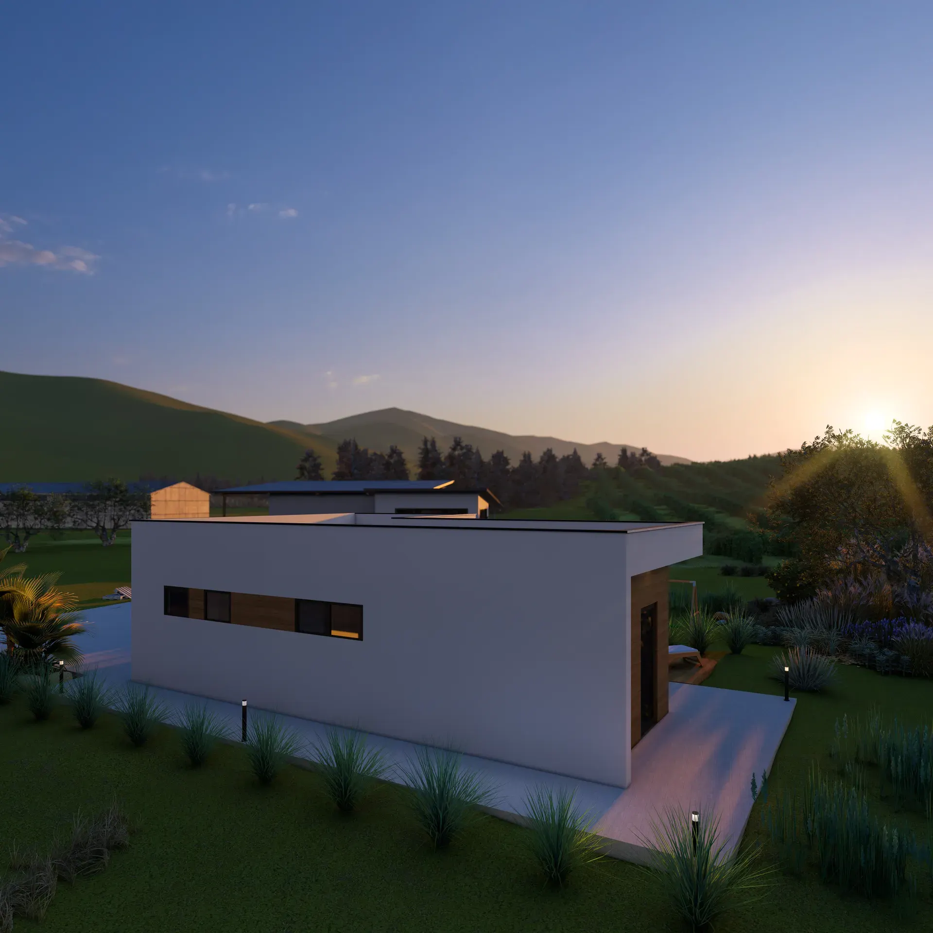 Montažna kuća Ines — 3D render 2