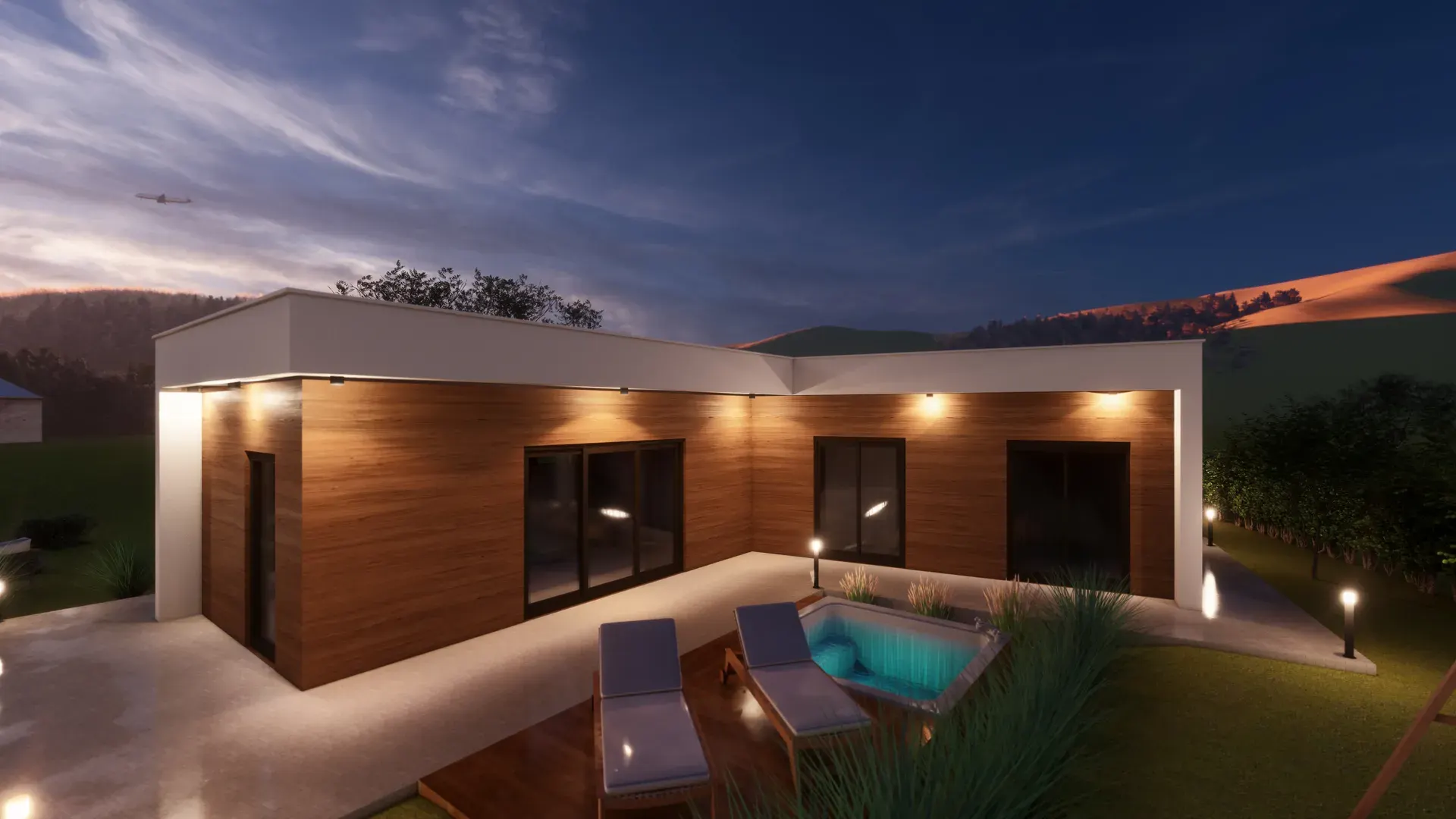 Montažna kuća Ines — 3D render 4