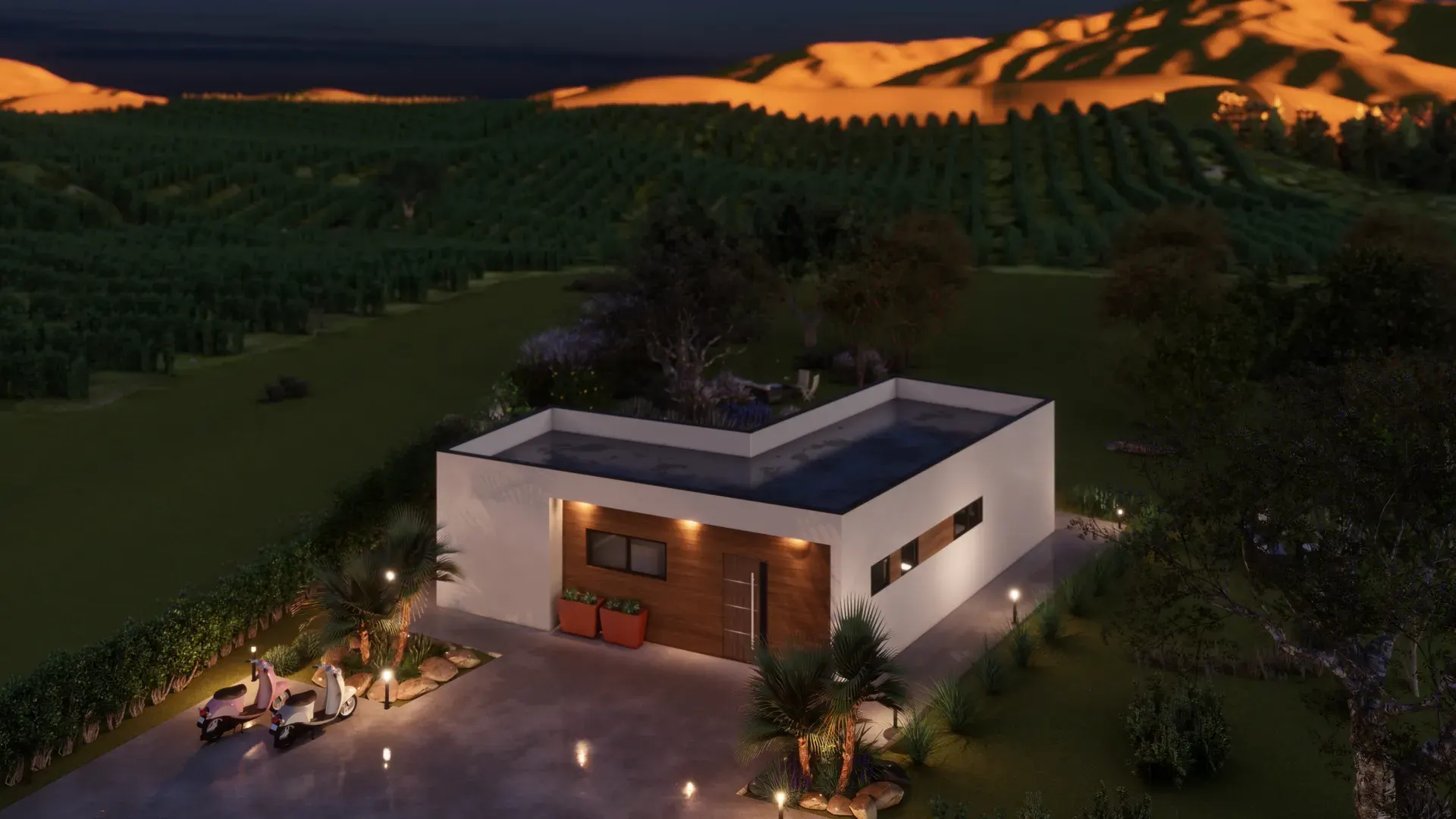 Montažna kuća Ines — 3D render 5