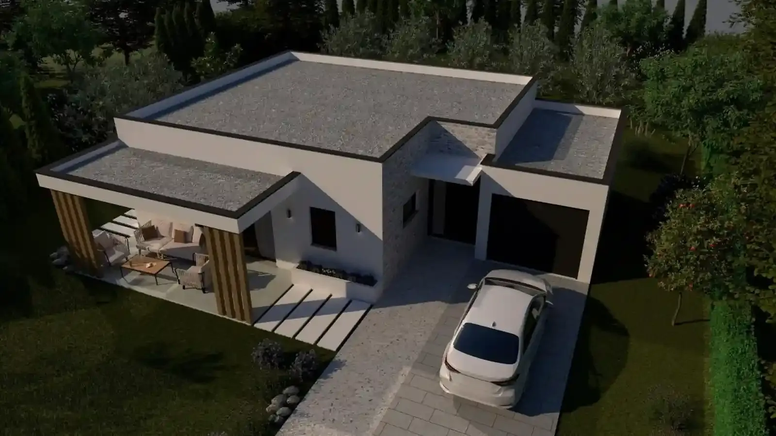 3D render — Villa Luna