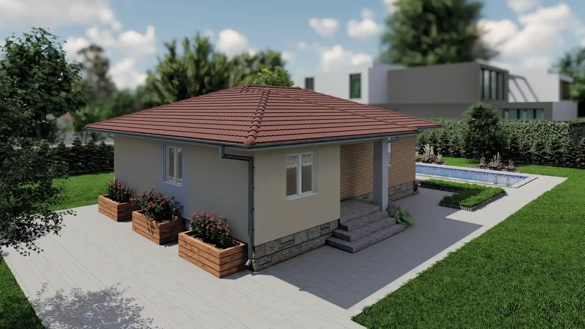 3D render — Kuća Marta