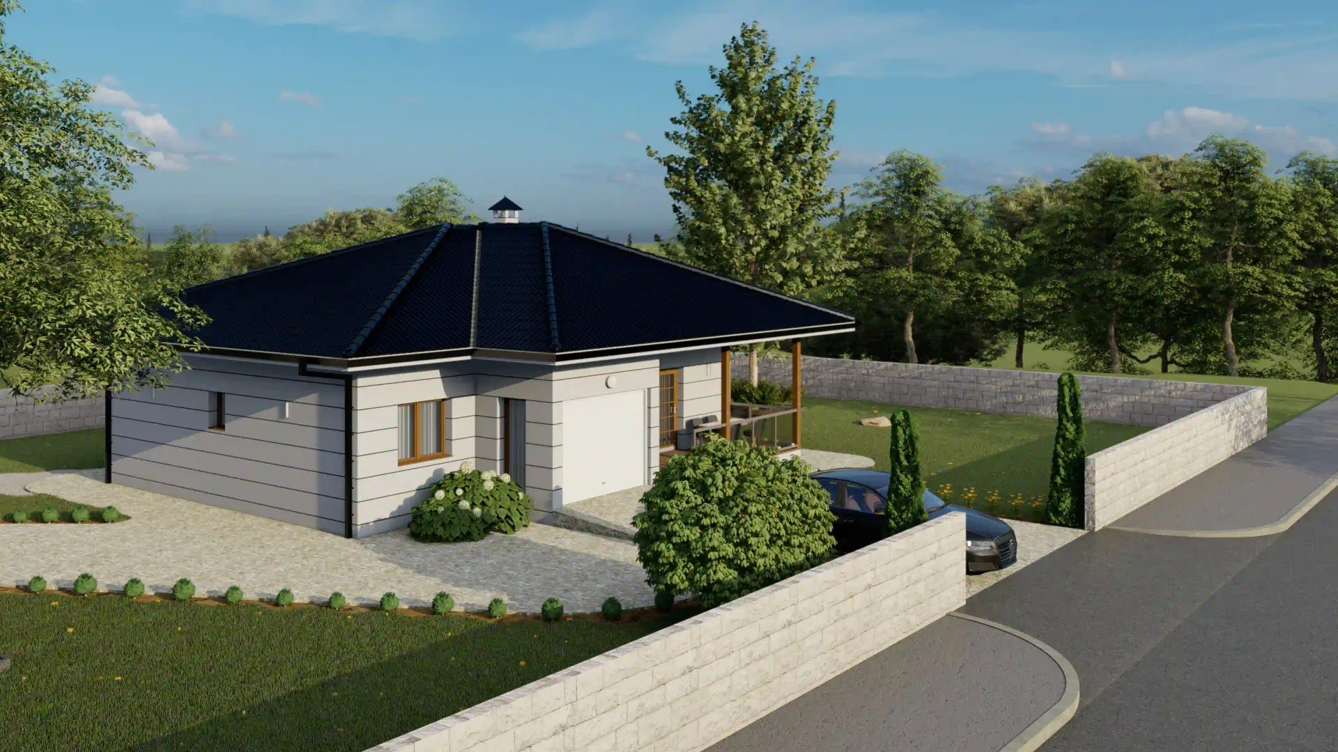 3D render — Villa Mira