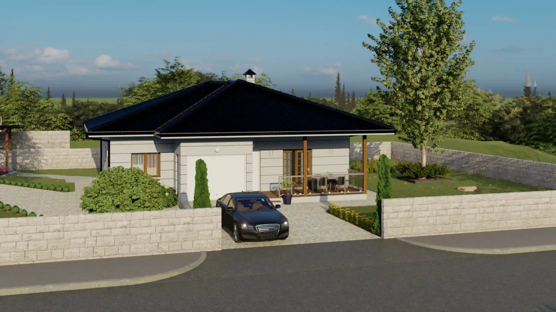 3D render — Villa Mira